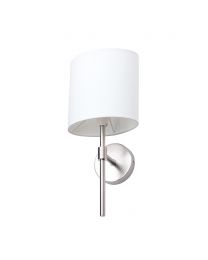 Oz Wall Light, Satin Chrome