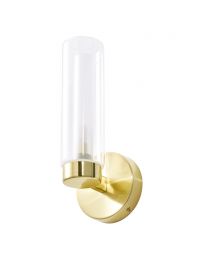 Riona Bathroom Wall Light, Satin Brass
