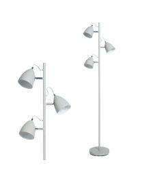 Sian Task Floor Lamp, Grey