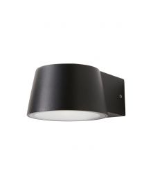 Silas Outdoor LED Wall Light, Black