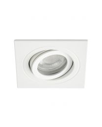 Sym Square IP65 Tiltable Downlight, White