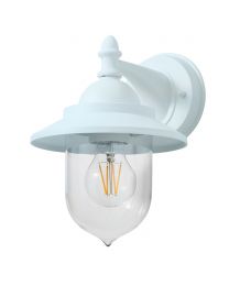 Trent Outdoor Fisherman Style Lantern Wall Light, Pale Blue