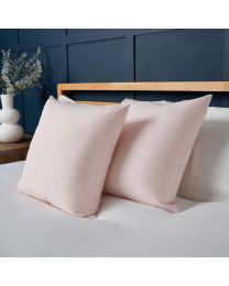 Twin Pack of Cushions, Blush Styled on Bed