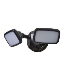 Wilson Twin 20 Watt LED Outdoor Flood Light, Black