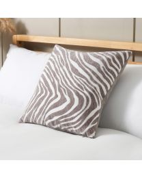 Zebra Print Cushion, Natural