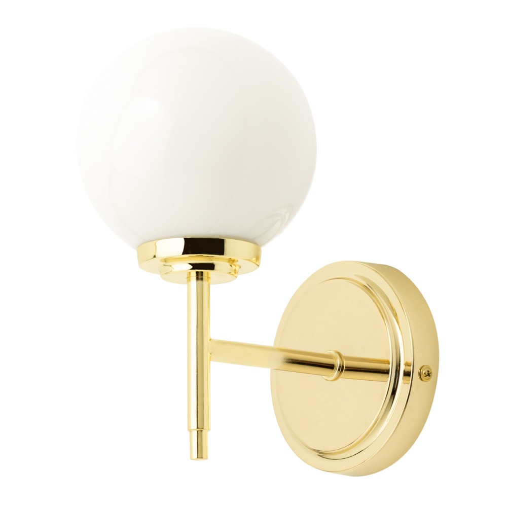 Douro Bathroom Wall Light, Brass