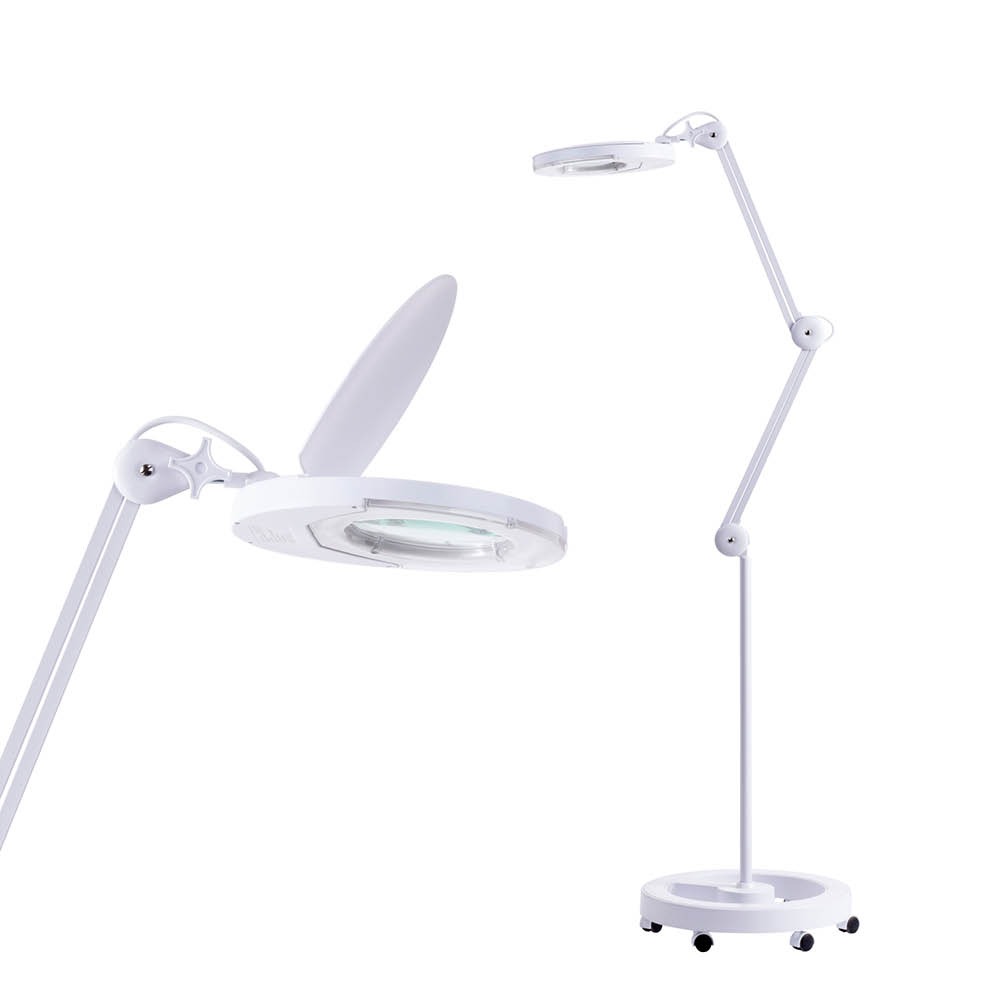 Ernest Task Lamp with Floor Stand, White