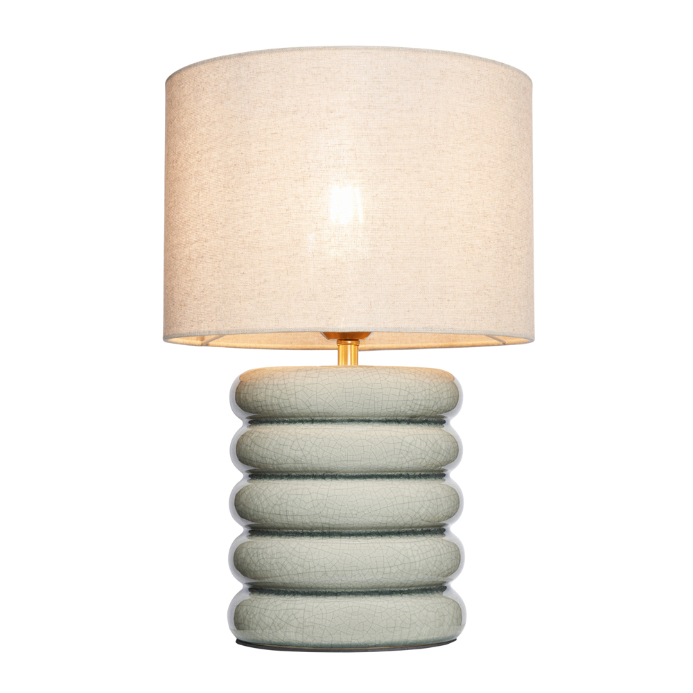 Florence Flump Table Lamp, Pale Green