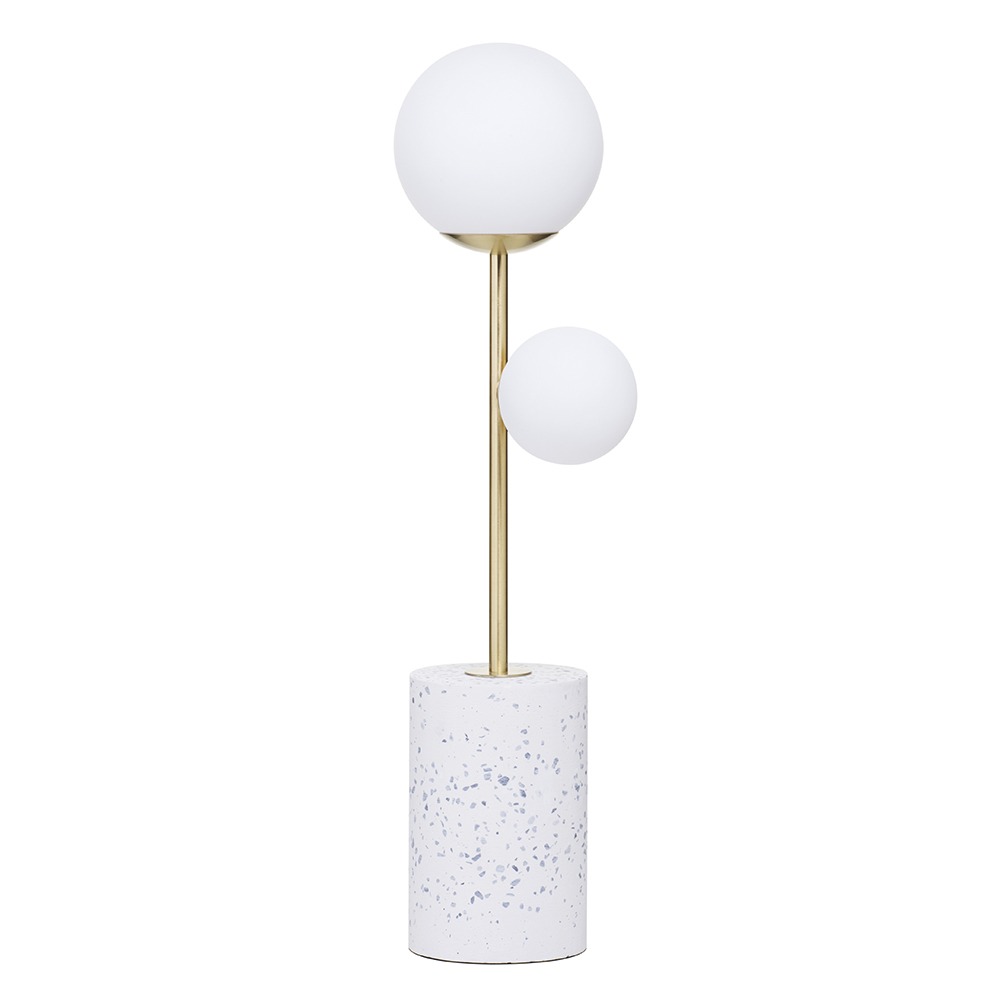 Forella Terrazzo Table Lamp, Brass
