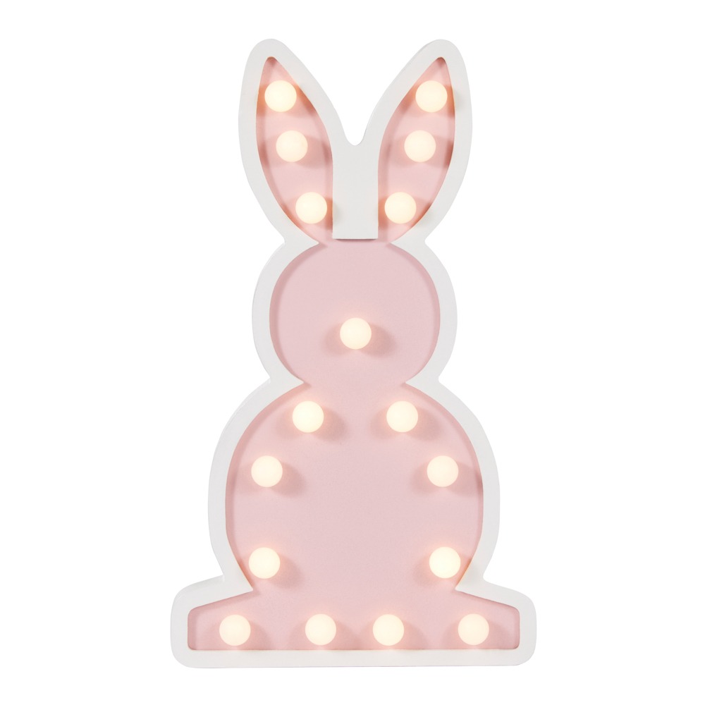 Glow Bunny Table Lamp, Pink