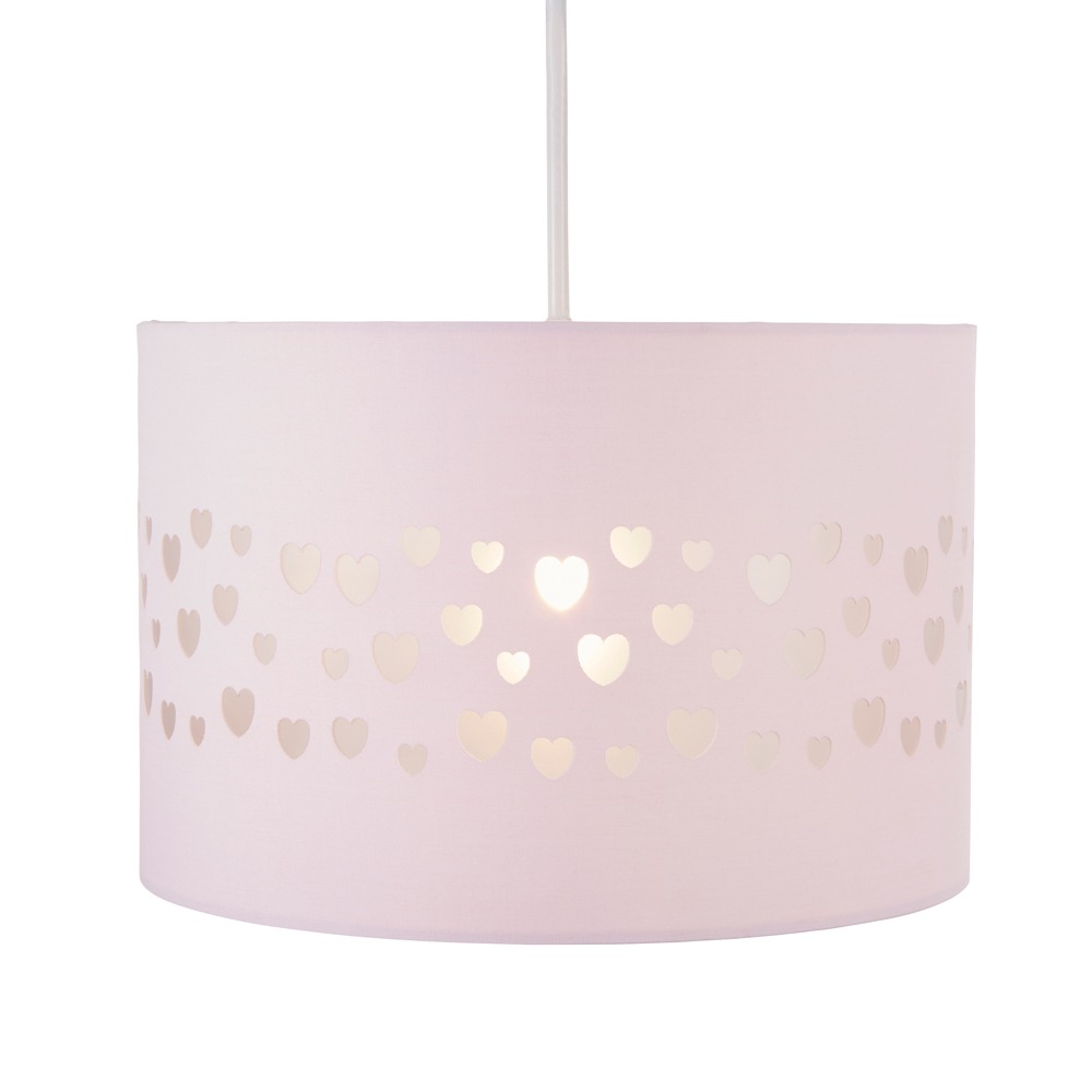 Glow Hearts Easy Fit Light Shade, Pink