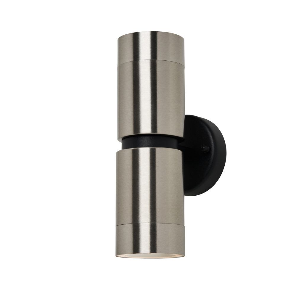 Hans Outdoor Up and Down Wall Light, Stainless Steel