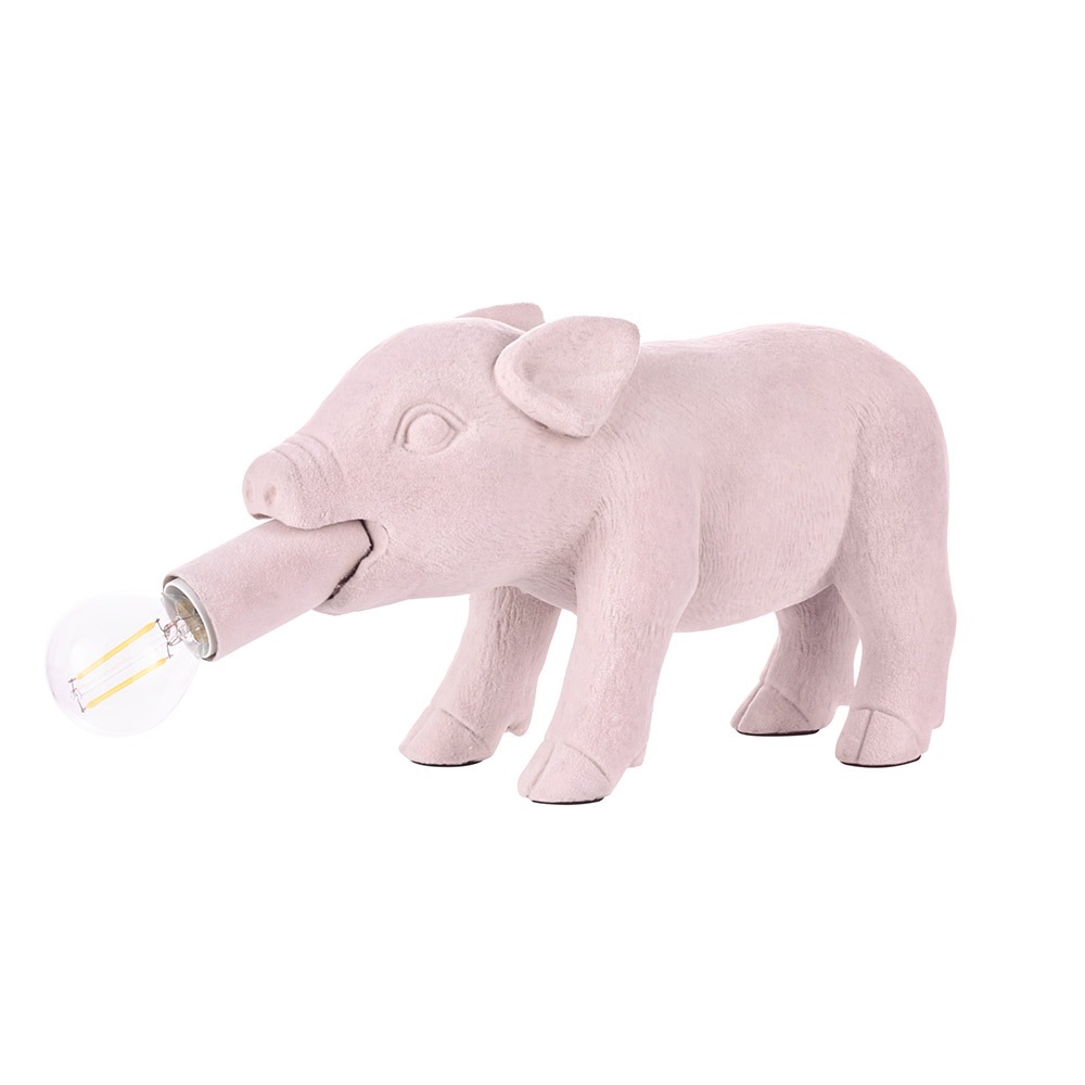 Hilda Pig Table Lamp, Pink