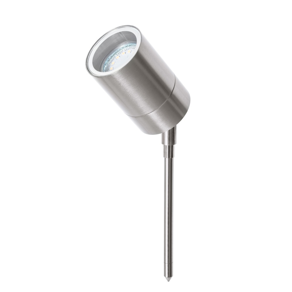 Jared Outdoor Spike Light, Stainless Steel