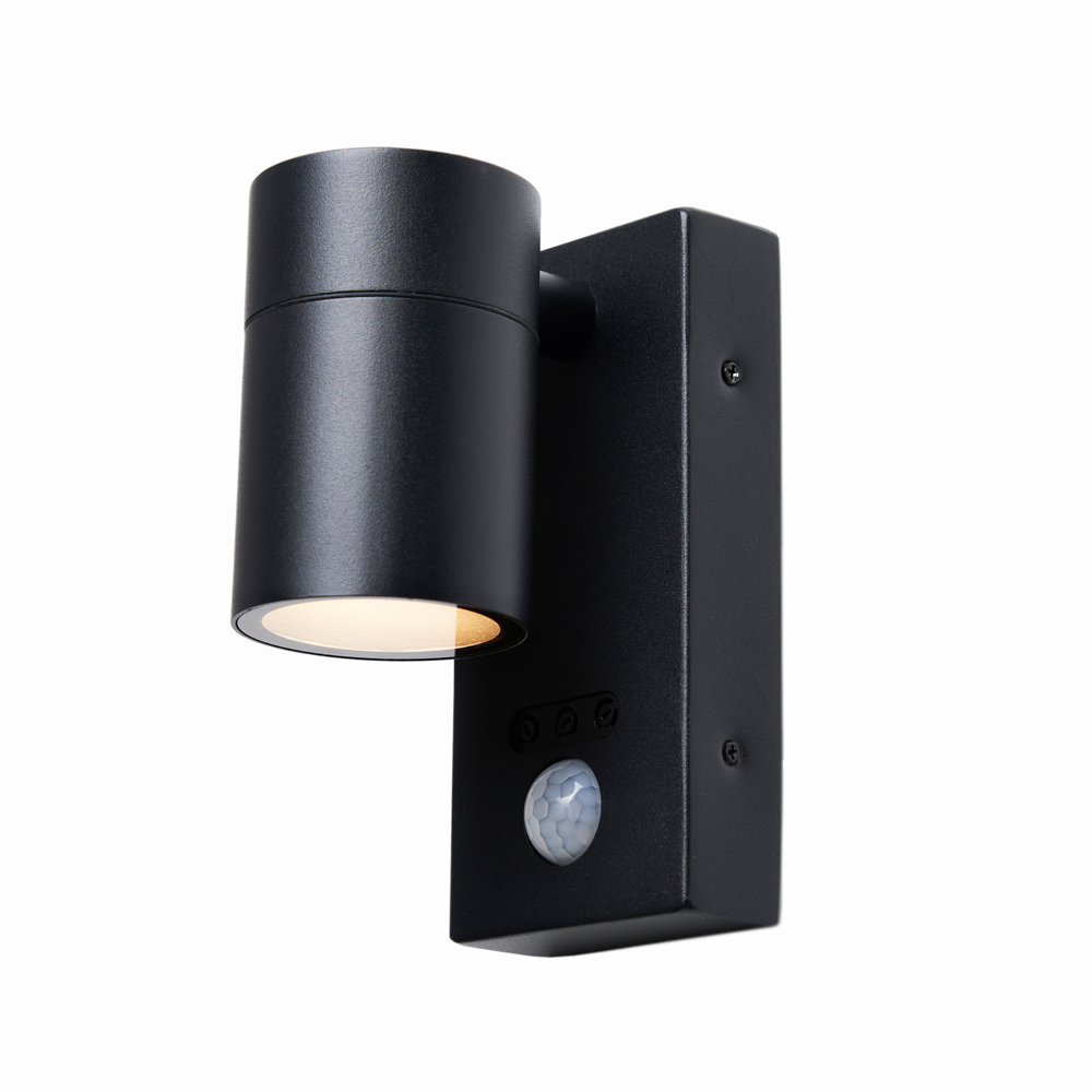 Jared Outdoor Up or Down Wall Light with PIR Sensor, Anthracite