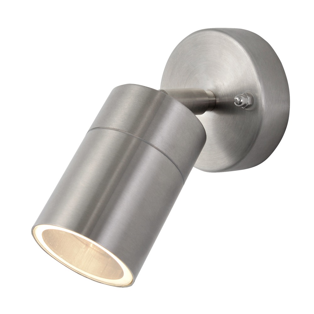 Jared Single Outdoor Wall Light, Stainless Steel