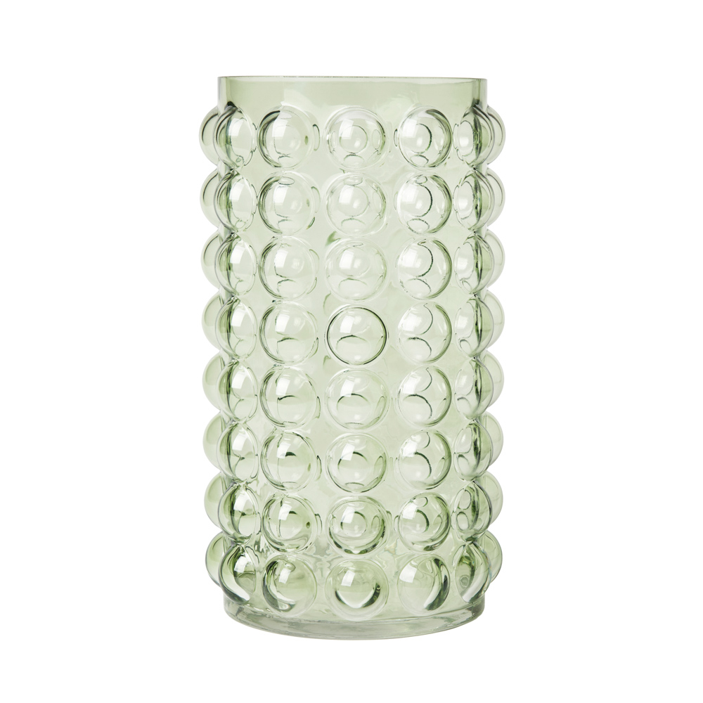 Medium Bobble Glass Vase, Light Green