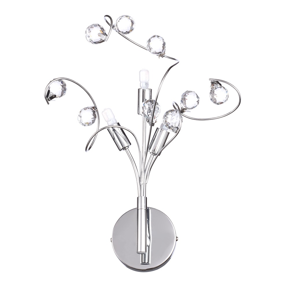 Lila Wall Light, Chrome