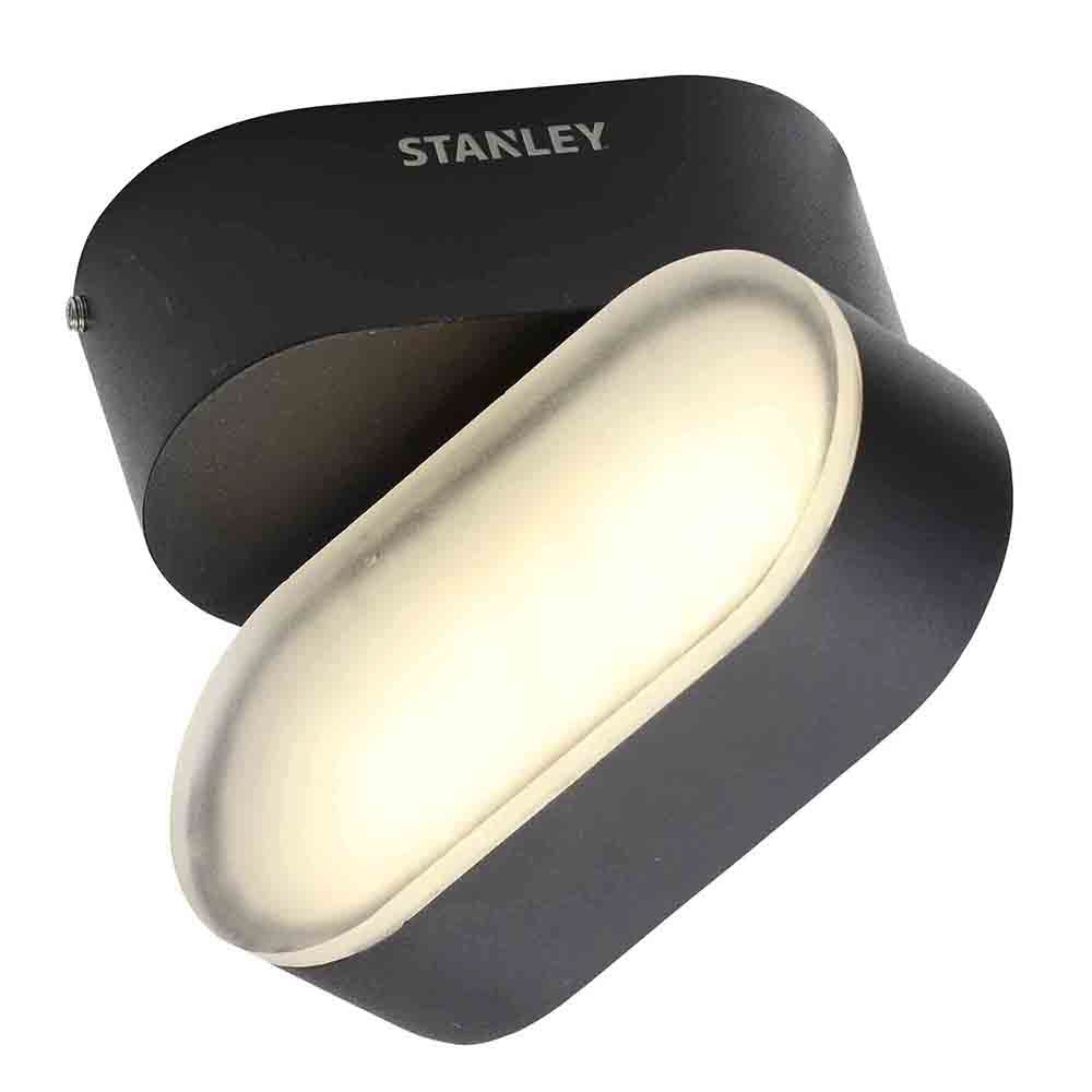 Stanley Medway Outdoor LED Swivel Wall Light, Black