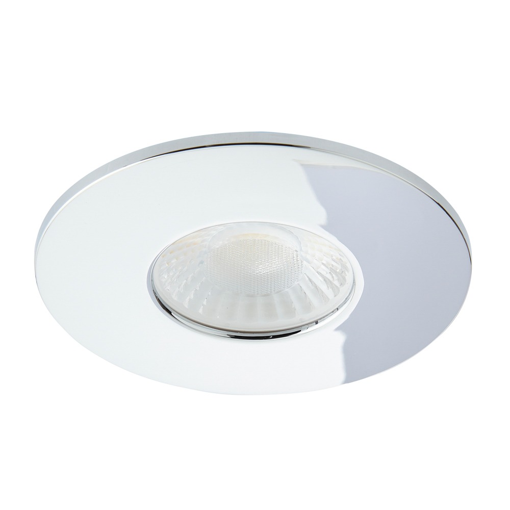 Nate Fixed Fire Rated LED IP65 Downlight, Chrome