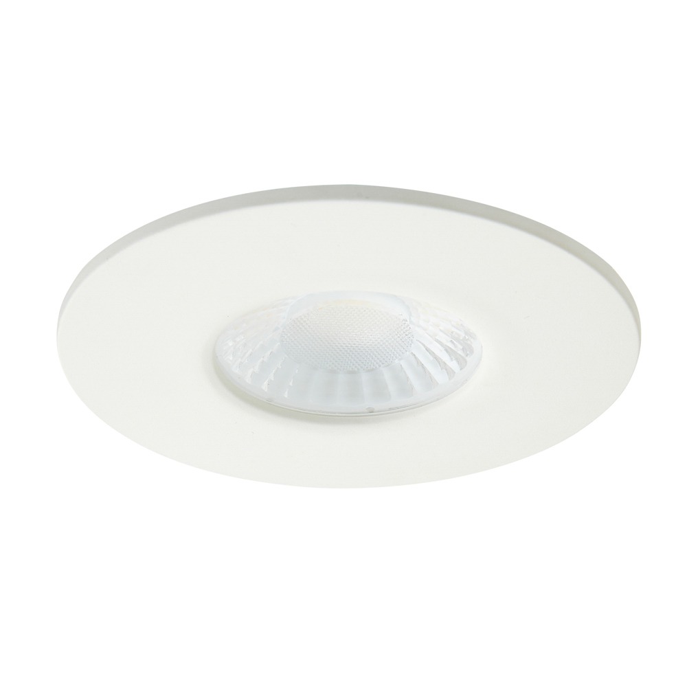 Nate Fixed Fire Rated LED IP65 Downlight, Matte White