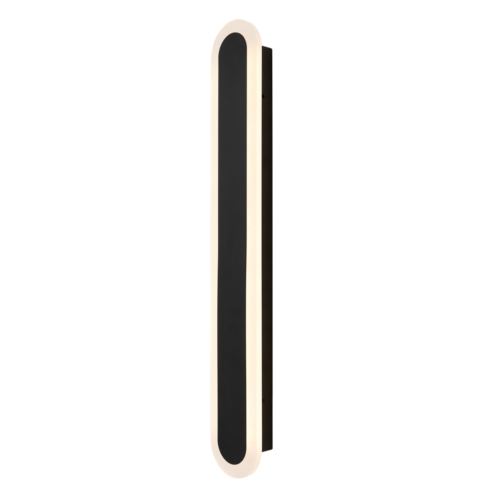 Ste 16 Watt Outdoor CCT Linear Wall Light, Black