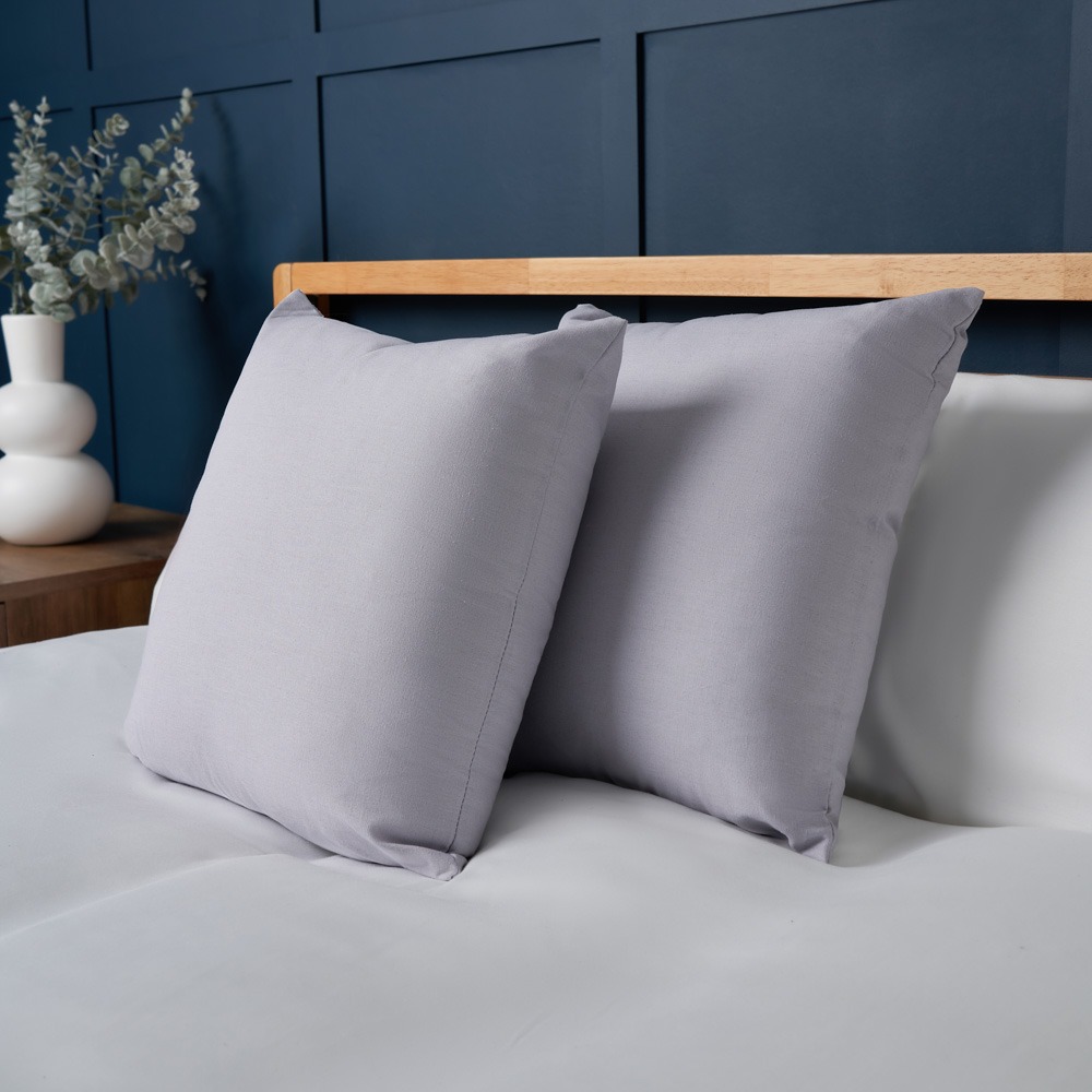 Twin Pack of Cushions, Grey