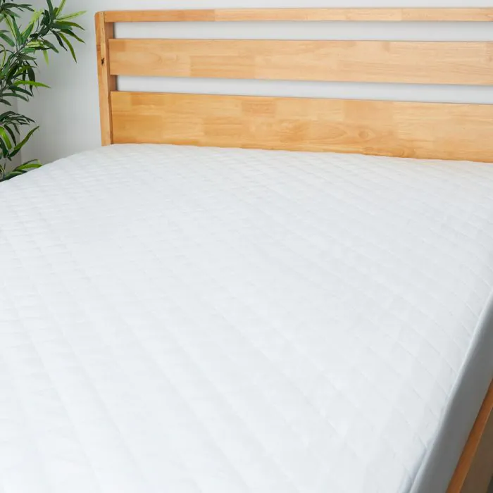 Anti Bac and Anti Allergy Mattress Protector Single White BHS