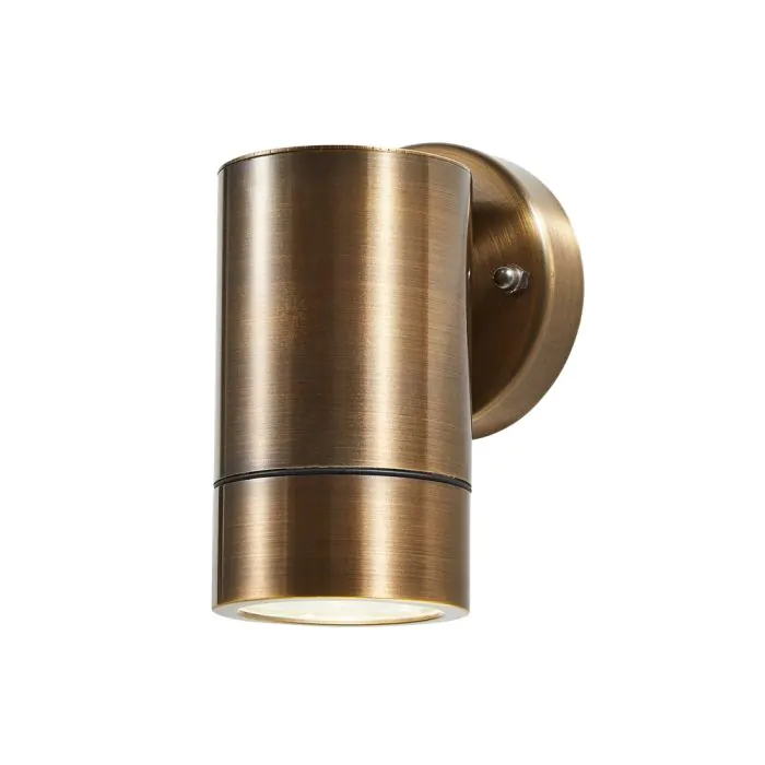 Bruce Solid Brass Outdoor Up or Wall Light, Antique Bronze | BHS