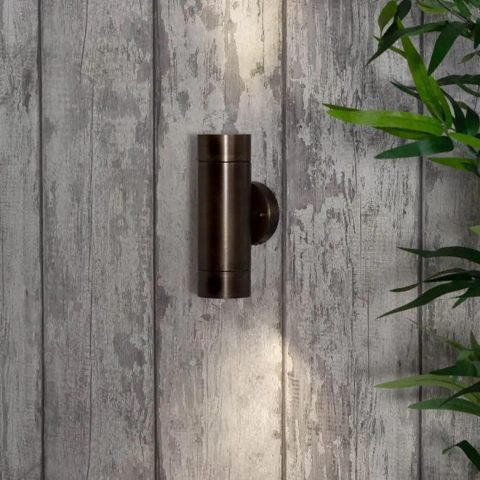 Bronze up down wall light deals
