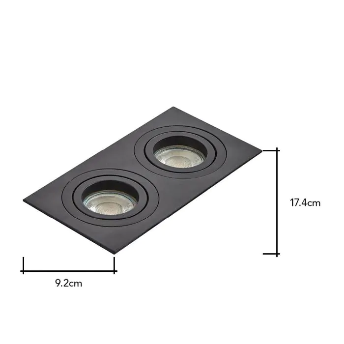 Double top downlight ceiling