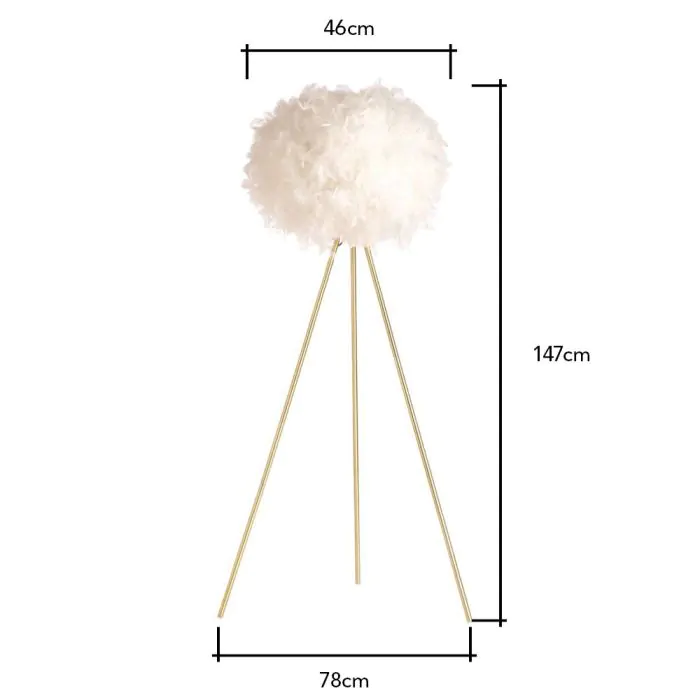 Feather outlet light stand