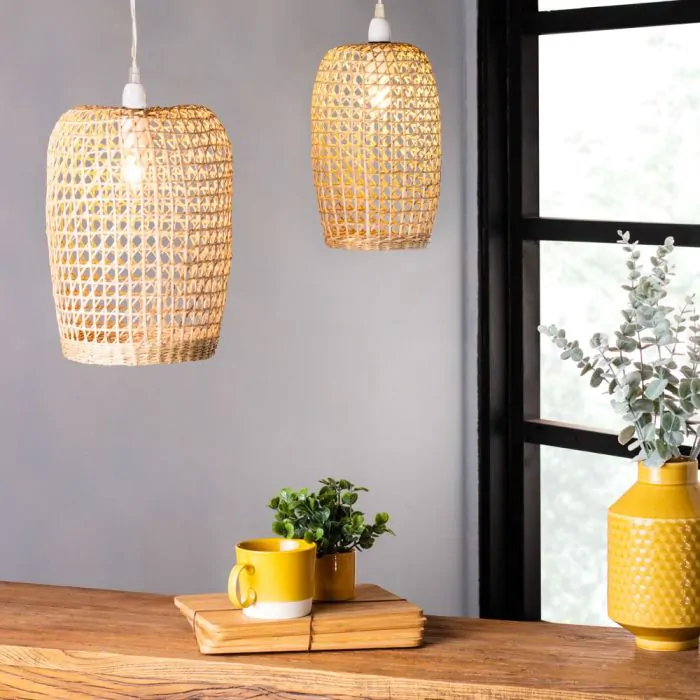 Small rattan light shop shade