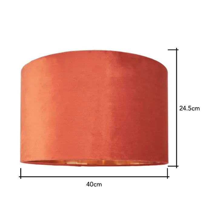 Burnt orange lamp shop shade