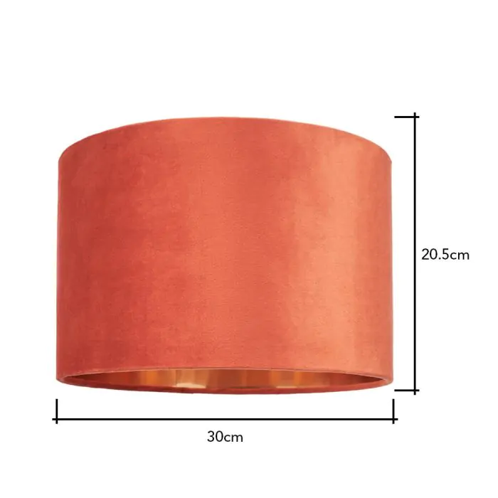 Burnt orange new arrivals lamp shades