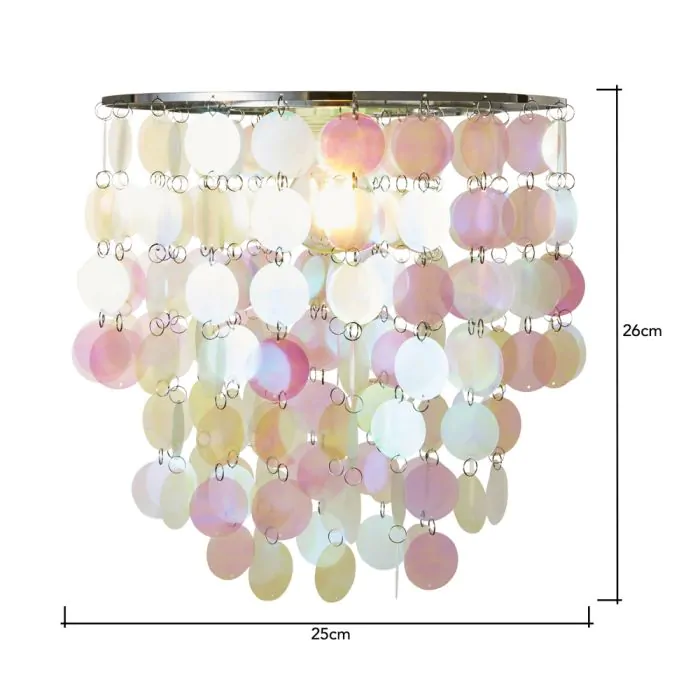 Pink chandelier store lamp shades