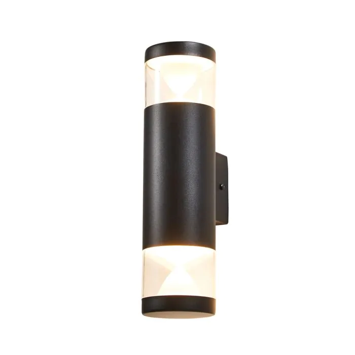 Forbes Up Down Outdoor Wall Light Black