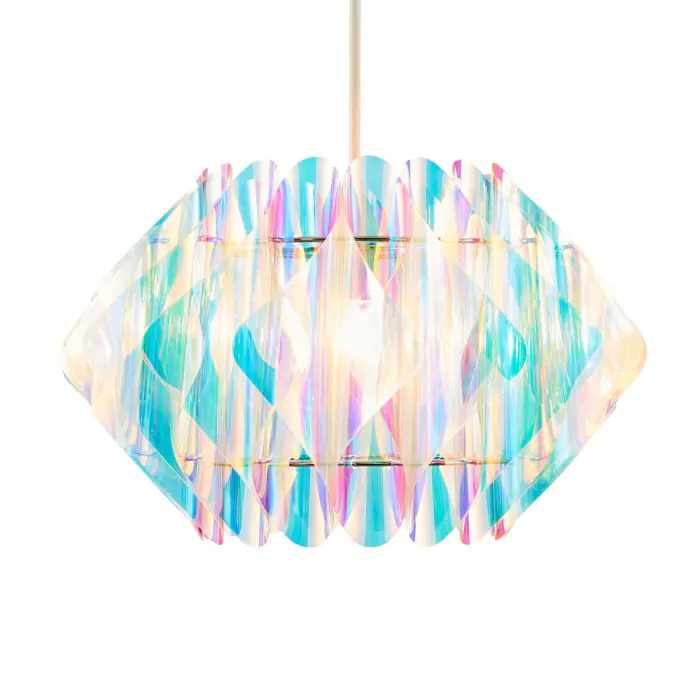 Iridescent clearance light fitting