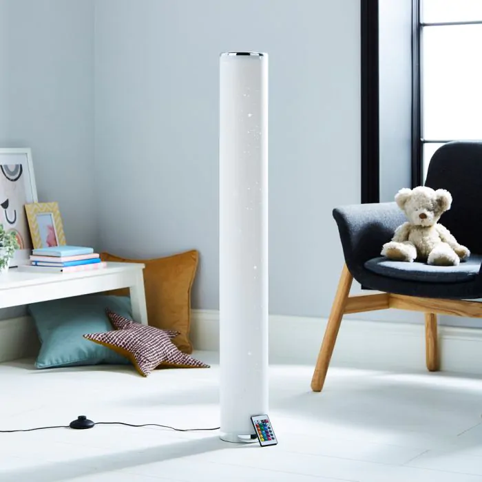 Floor lamp colour changing top