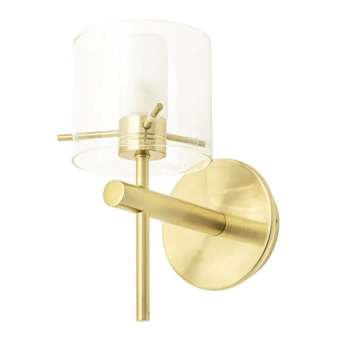 Single wall outlet sconce bathroom