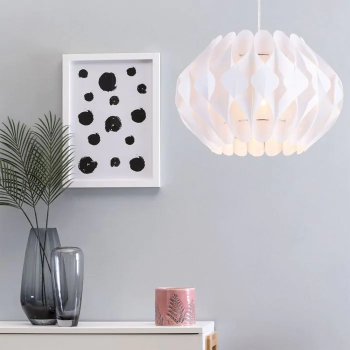 Grey and white lampshade sale