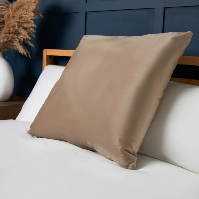 Large Velour Cushion Natural BHS