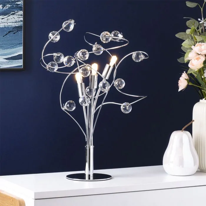 Chrome top flower light