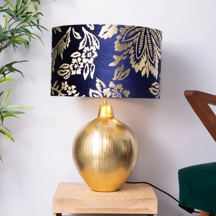 Blue and sale grey table lamps
