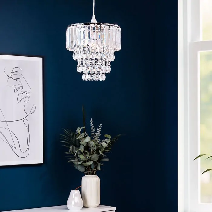 Crystal easy fit light shade on sale