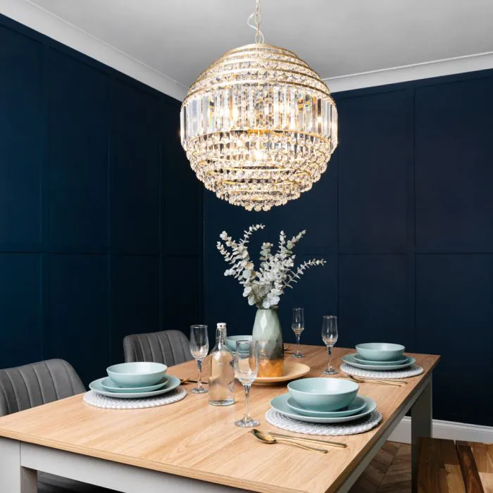 Large blue pendant light discount