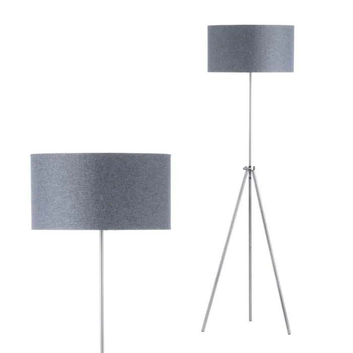 Grey stand outlet up lamp