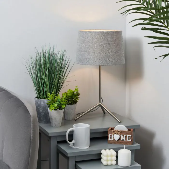 Tripod table lamp sales grey