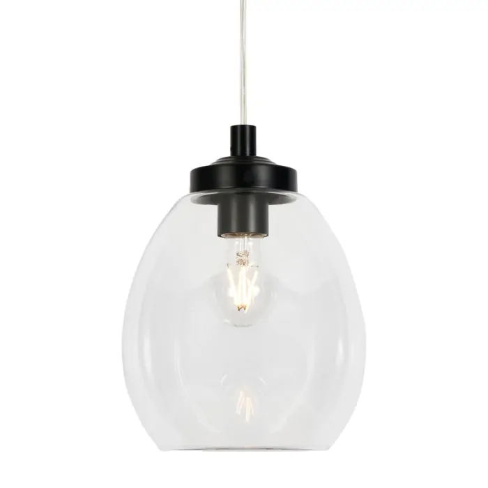 Black bathroom online pendant light