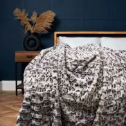 Animal Print Throw Grey BHS